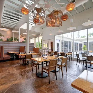 the interior of a restaurant