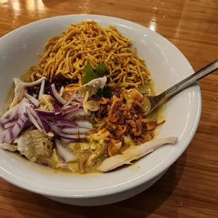 Curry Noodle Soup with Chicken