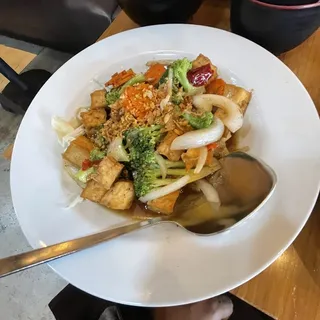Vegan Peppery Garlic Tofu
