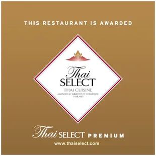 Only Thai restaurant in Louisiana awarded Thai Select Premium by the Royal Thai Government