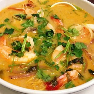 Seafood Tom Yum Noodle Soup