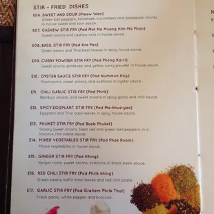 Entrees - Stir-fried dishes