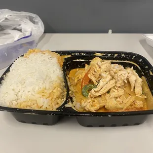 a meal in a plastic container