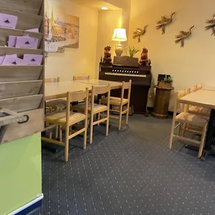 the dining area