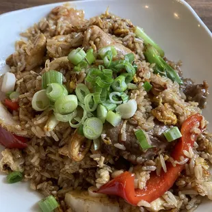Chili Paste Fried Rice - Combo Beef Pork Chicken