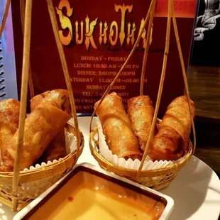 Spring roll appetizers. Tasty af!