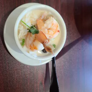 My bowl of Shrimp Tum Kha I served myself.. soo much I had left overs..