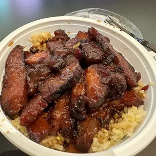 Fried rice with BBQ pork