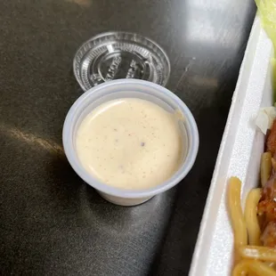 some kind of mayo sauce