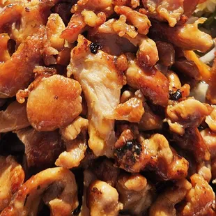 a close up of a plate of food