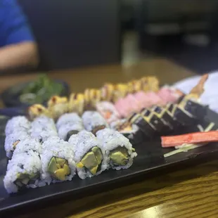 sushi and sashimi, food, sashimi, sushi