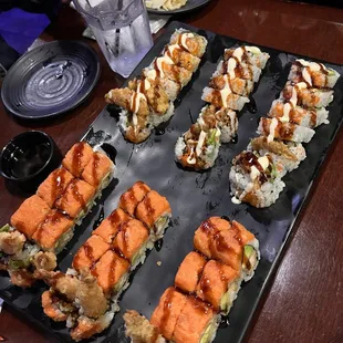 food, sushi and sashimi