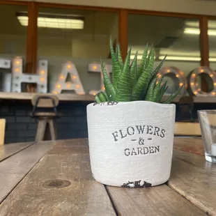 Great outdoor seating !!