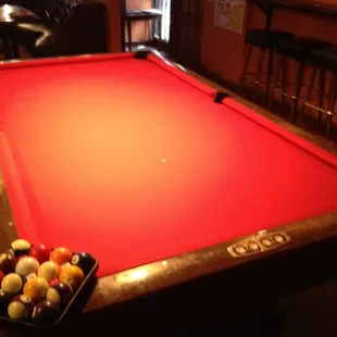 Newly remodeled pool table!