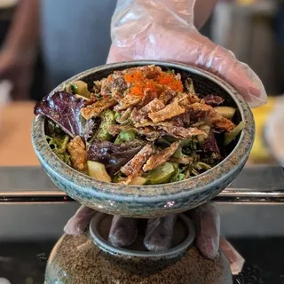 Salmon Skin Salad