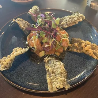 Nori Tempura Salmon Tartar