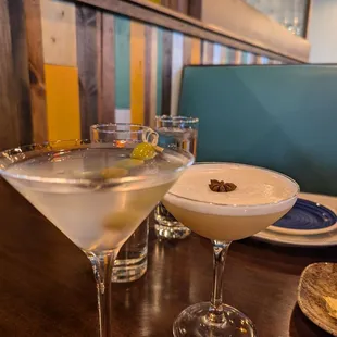 Dirty Martini and gin cocktail