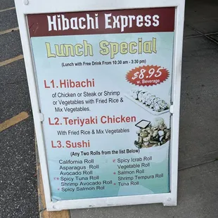 Lunch specials