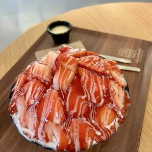 Fresh strawberry bingsoo - delish in any season, light and refreshing dessert