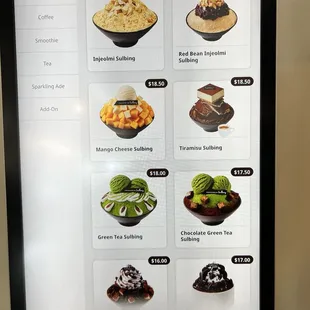 Some of the menu