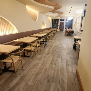 interior, sushi and sashimi