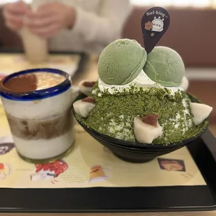 Matcha Bingsu, Cloud Latte