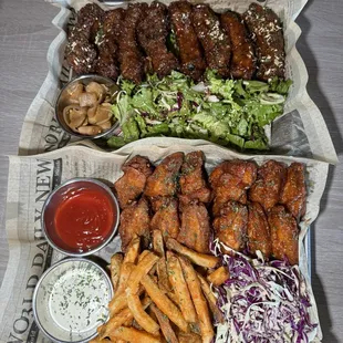 Pork ribs and 12 pc fried chicken