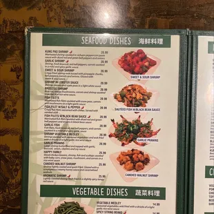 Seafood dishes