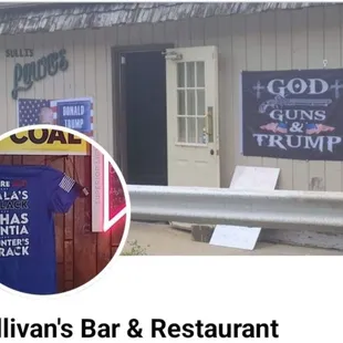 This is the front of Sullivan's Bar &amp; Restaurant.