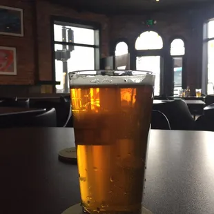 Enjoying a Two Hearted Ale on a lazy evening.