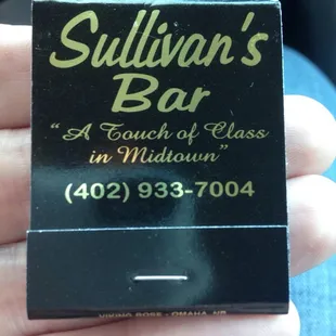 Matchbooks. Classy &amp; Old school.