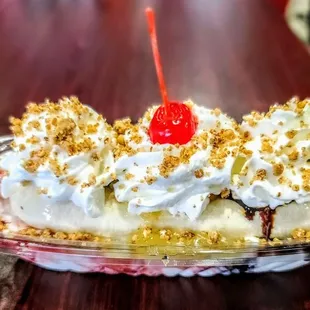 The biggest banana split you'll find in the area