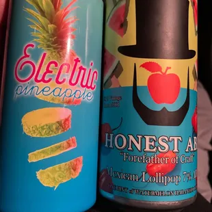two cans of beer