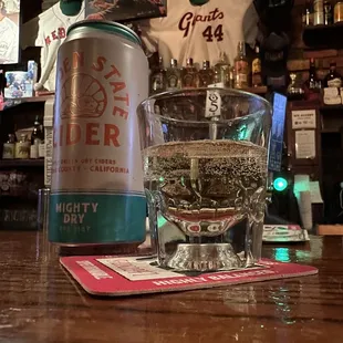 The typical - peppermint schnapps and a cider.