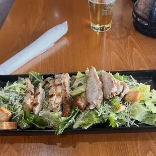 Cesar Salad with Grilled Chicken.
