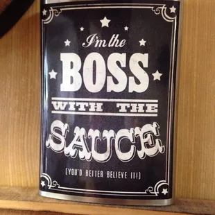 Oh yea, the sweet sauce is boss!