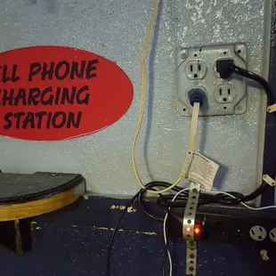 a cell phone charging station