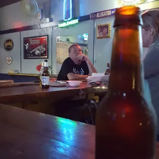 a man sitting at a bar
