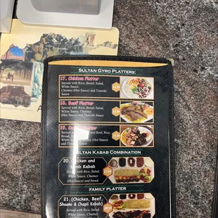 the menu