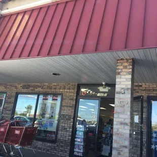 the front of the store