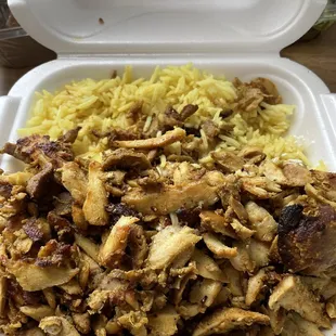 Chicken shawarma plate