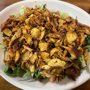 Chicken shawarma salad