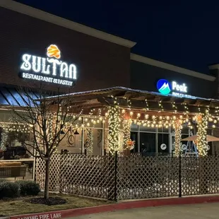 Outside of the restaurant with patio.