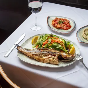 grilled fish, seafood, food, grilled seafood, fish