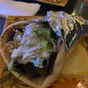 Gyro wrap yum!!