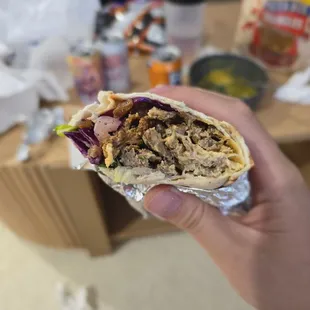 Lamb and beef shawarma