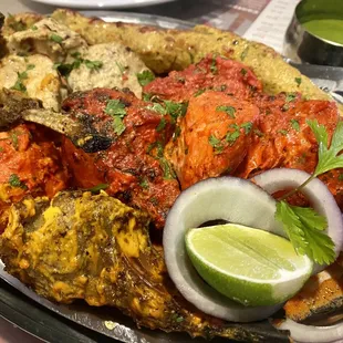 Fabulous mixed grill chicken and lamb