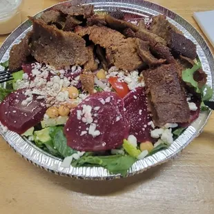 Greek salad! Ooooh so delicious!