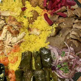 Meat platter with no hummus or dips!