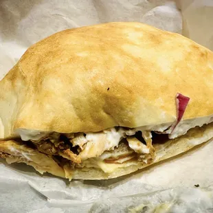 Chicken shawarma sandwich